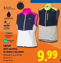 Lidl CRIVIT Gilet sportivo da donna o da uomo offerta