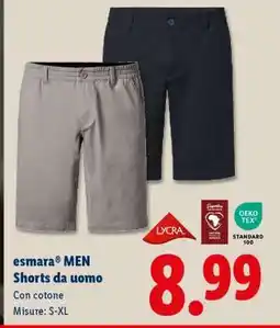 Lidl esmara MEN Shorts da uomo offerta