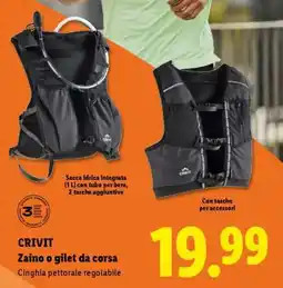 Lidl CRIVIT Zaino o gilet da corsa offerta
