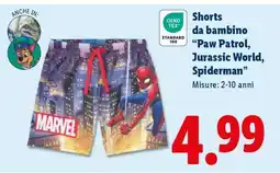Lidl Shorts da bambino offerta