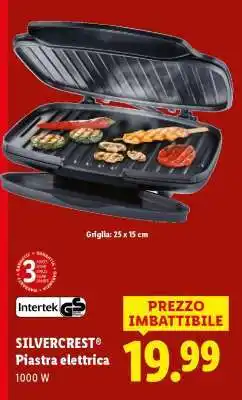 Lidl SILVERCREST Piastra elettrica offerta