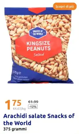 Action Arachidi salate Snacks of the World offerta