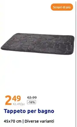 Action Tappeto per bagno offerta