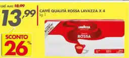 Italmark Caffè qualità rossa LAVAZZA offerta
