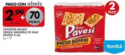 Italmark Cracker salati/ senza granelli di sale PAVESI offerta