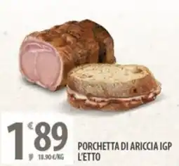 Sisa Porchetta di ariccia igp offerta
