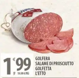 Sisa Golfera salame di prosciutto golfetta offerta