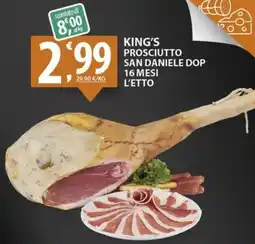 Sisa King's prosciutto san daniele dop 16 mesi offerta