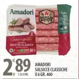 Sisa Amadori salsicce classiche offerta