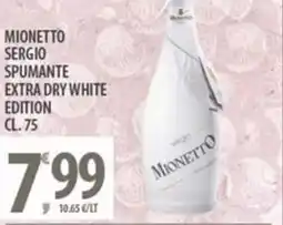 Sisa Mionetto sergio spumante extra dry white edition offerta
