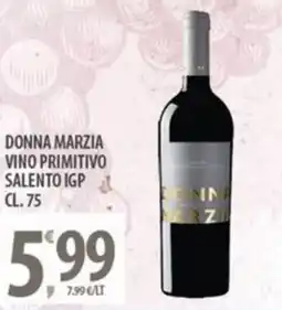 Sisa Donna marzia vino primitivo salento igp offerta