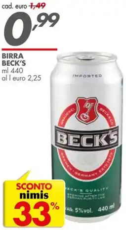 Italmark Birra BECK'S offerta