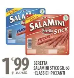 Sisa Beretta salamini stick offerta