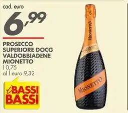Italmark Prosecco superiore docg valdobbiadene MIONETTO offerta