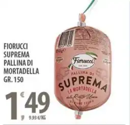 Sisa Fiorucci suprema pallina di mortadella offerta