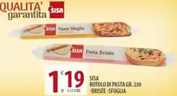 Sisa Sisa rotolo di pasta -brisée-sfoglia offerta