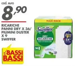 Italmark Ricariche panni dry x 36 piumini duster x 9 SWIFFER offerta