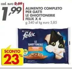 Italmark Alimento completo per gatti le ghiottonerie FELIX offerta