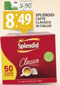 Sisa Splendid caffè classico 50 cialde offerta