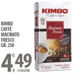 Sisa Kimbo caffè macinato fresco offerta