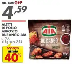 Italmark Alette di pollo arrosto durango AIA offerta