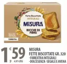 Sisa Misura fette biscottate offerta