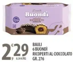 Sisa Bauli 6 buondi ricoperti al cioccolato offerta