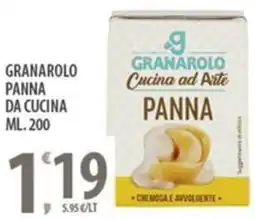 Sisa Granarolo panna da cucina offerta