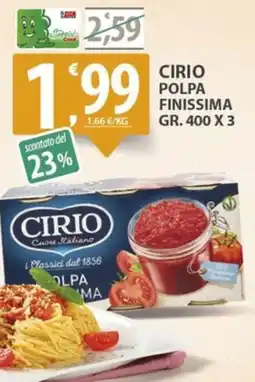 Sisa Cirio polpa finissima offerta
