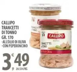Sisa Callipo trancetti di tonno offerta
