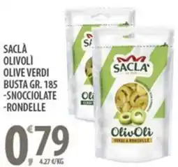 Sisa Saclà olivoli olive verdi busta offerta