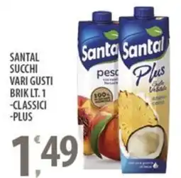 Sisa Santal succhi vari gusti brik offerta