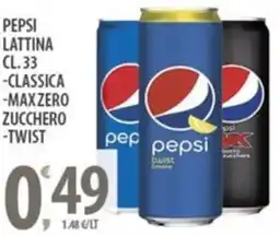Sisa Pepsi lattina offerta