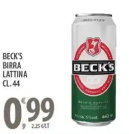 Sisa Beck's birra lattina offerta