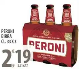 Sisa Peroni birra offerta