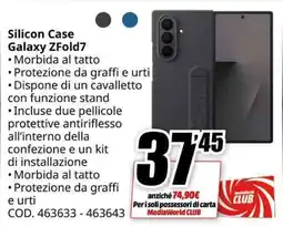 MediaWorld SAMSUNG Silicon Case Galaxy ZFold7 offerta