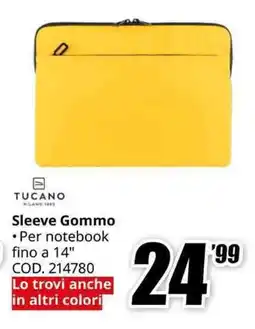 MediaWorld TUCANO Sleeve Gommo offerta