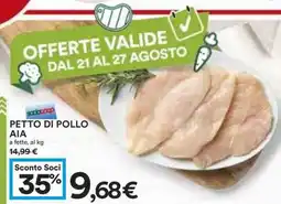 Coop PETTO DI POLLO AIA offerta