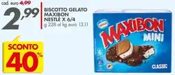 Italmark Biscotto gelato MAXIBON NESTLE offerta
