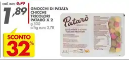 Italmark Gnocchi di patata chicche tricolori pataró offerta