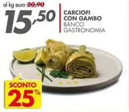 Italmark Carciofi con gambo banco gastronomia offerta
