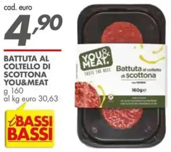 Italmark Battuta al coltello di scottona you&meat offerta