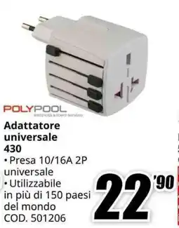 MediaWorld POLYPOOL Adattatore universale 430 offerta