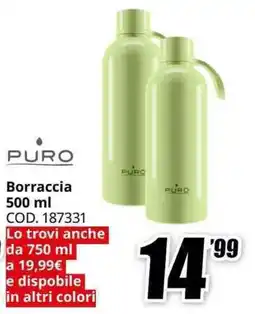 MediaWorld PURO Borraccia offerta