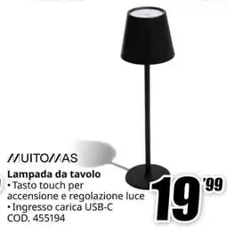 MediaWorld MUITOMAS Lampada da tavolo offerta
