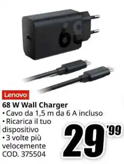 MediaWorld Lenovo 68 W Wall Charger offerta