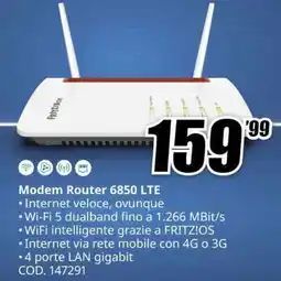 MediaWorld Modem Router 6850 LTE FRITZ offerta