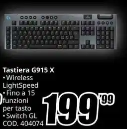 MediaWorld Logitech G Tastiera G915 X offerta