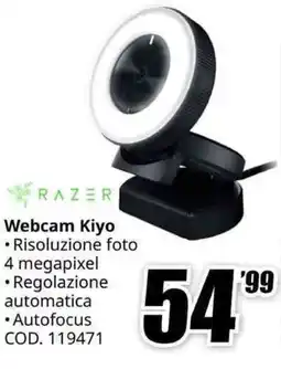 MediaWorld RAZER Webcam Kiyo offerta