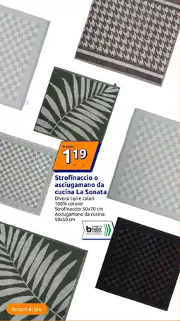 Action Strofinaccio o asciugamano da cucina La Sonata offerta
